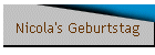 Nicola's Geburtstag